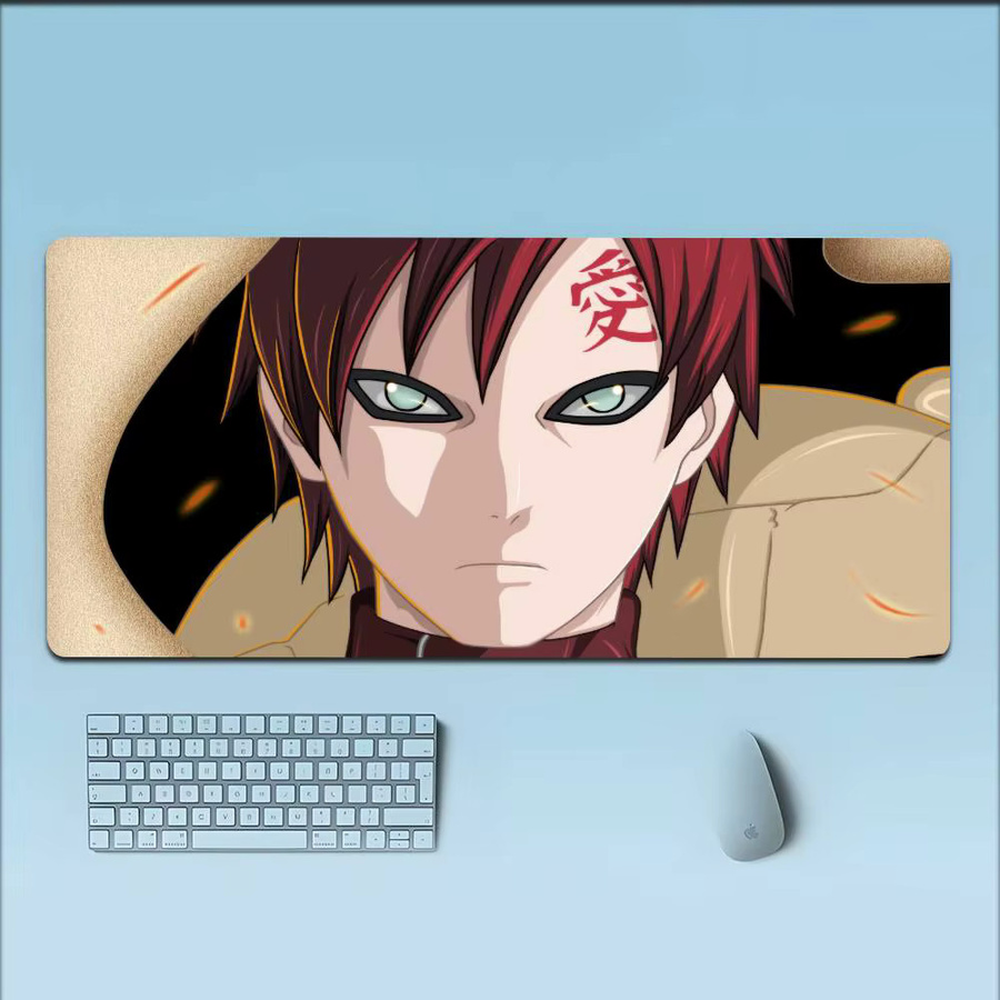 Moetch Anime Mousepad Gaara Klassisches Design XXL Rutschfest für Büro und E-Sport in Multicolour - Bild 3