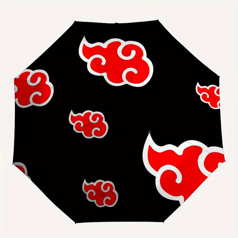 Bandai Akatsuki-Wolken-Regenschirm mit Cartoon-Muster in Multicolour - Bild 4
