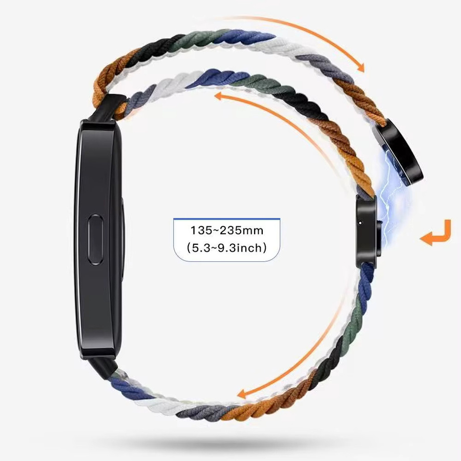 Huawei Uhrenarmband Nylon, geflochtene Schleife, Multicolor, Unisex - Bild 5