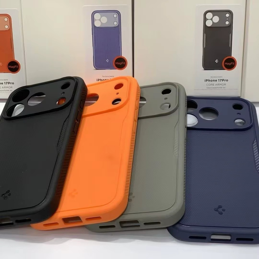 Spigen Rugged Armor Handyhülle aus TPU mit MagSafe für iPhone 17, iPhone 17 Pro, iPhone 17 Air und iPhone 18 Pro Max in Blau - Bild 2