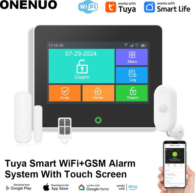 Tuya Smart Home Security Alarm System mit WiFi, GSM und TFT-Bildschirm zur Steuerung per App - Bild 1