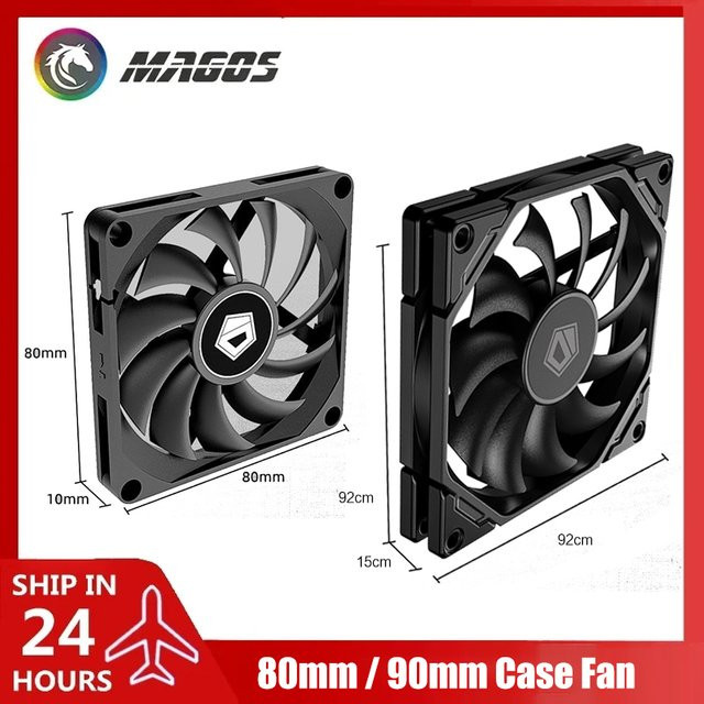 Flying Elephant Gehäuse-Kühllüfter Air Cooler mit 4-Pin PWM Smart Temperaturkontrolle in Schwarz oder Weiß - Bild 1