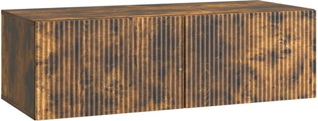 vidaXL Wandmontierter TV-Schrank aus Eiche in Braun, Modernes Design, B/H/T: 98 x 41 x 30 cm - Bild 1
