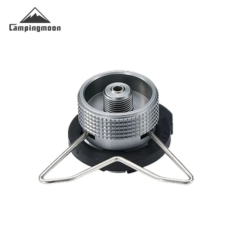CAMPINGMOON Gasnachfülladapter PRO in Silber für Outdoor-Gaskocher und Propangasflaschen - Bild 2
