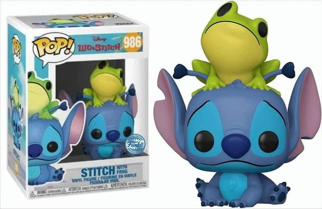 Funko Disney Lilo & Stitch Stitch with Frog, Figur - Bild 1