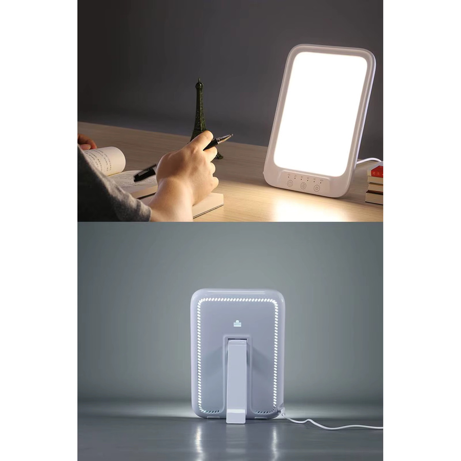 Donirt Bionische Sonnenlichtlampe als Trostlampe mit 20000 Lux, Weiß, 3 Lichtfarben und 10 Helligkeitsstufen - Bild 2