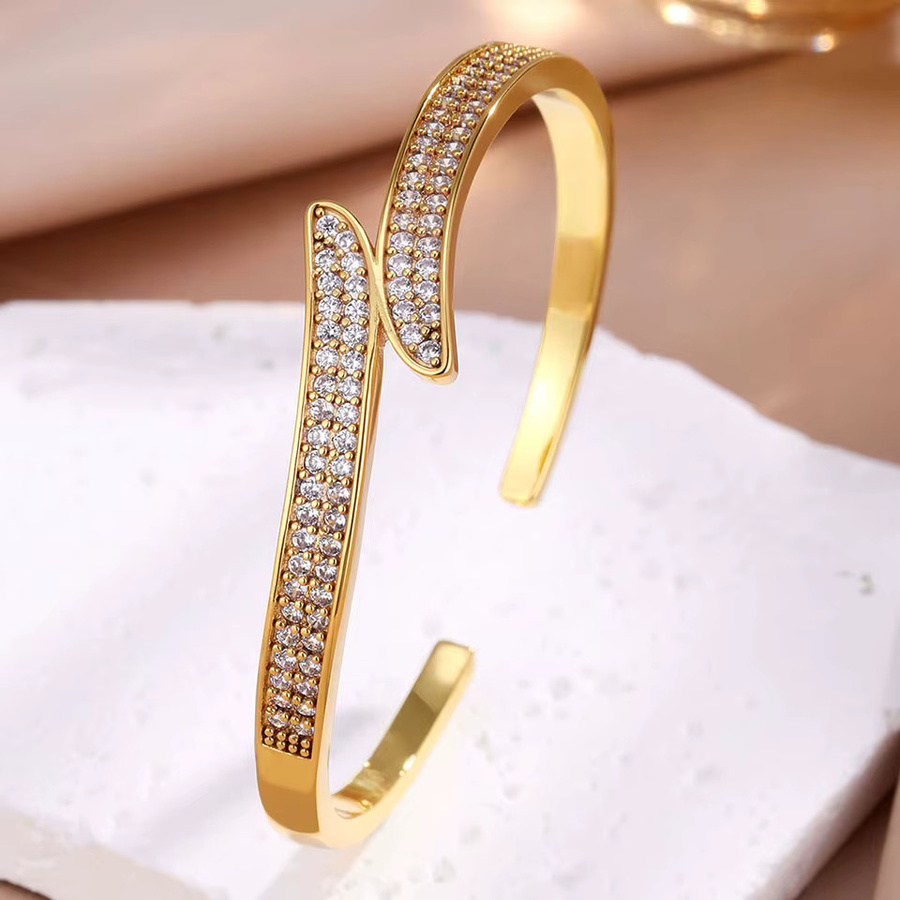 ZAKOL Armband, 18 Karat vergoldet, Zirkon, Damen - Bild 2