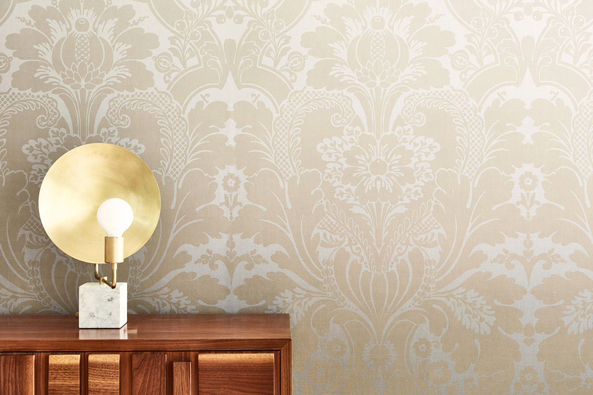 Little Greene Tapete StJames Park Suede Fade Mural in Blau, Braun und Beige, Vlies-Tapete mit abstraktem Design - Bild 2