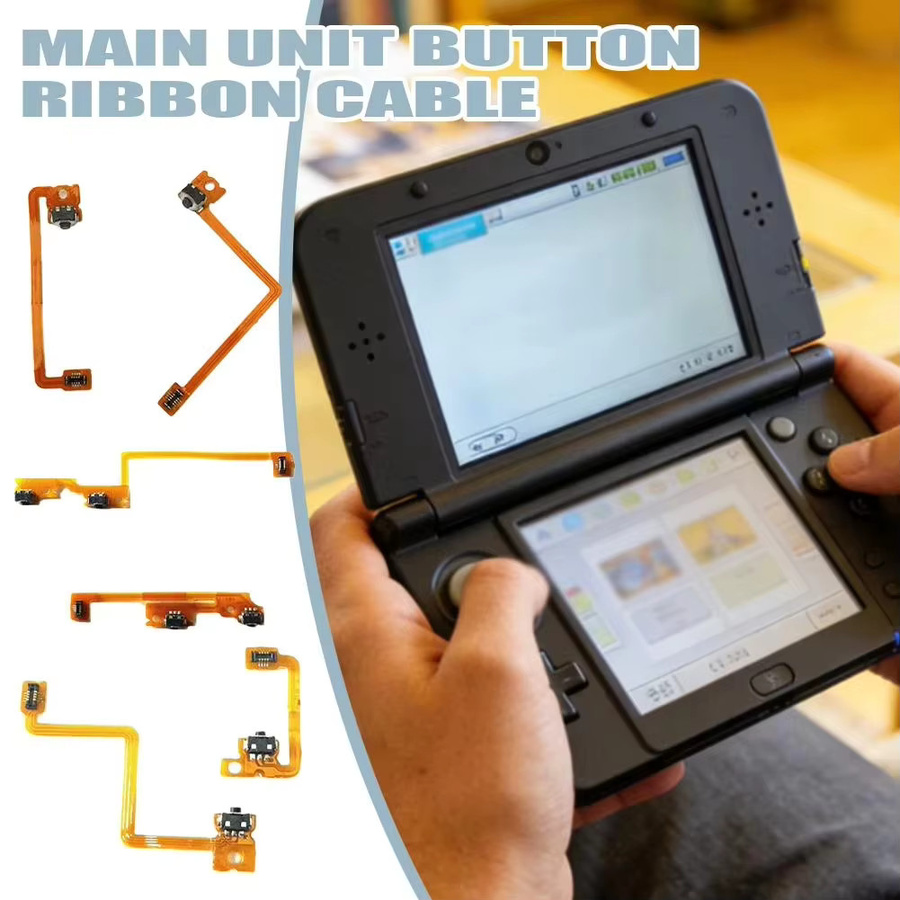 Nintendo Schultertasten Set mit Flexkabel für 3DS, 3DS XL, NEW 3DS und NEW 3DS XL LL in Orange - Bild 5