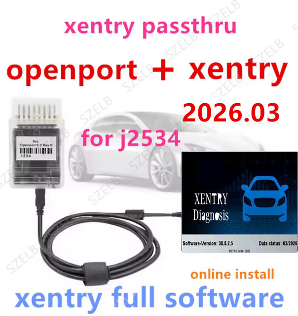 Xentry Passthru Vollständige Software und Openport 2.0 ECU Chip-Tuning-Tool für Mercedes-Benz Diagnose-Software - Bild 1