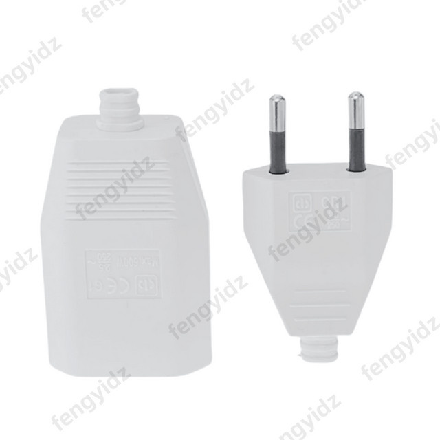 Fengyidz EU Stecker Adapter 16A in Weiß für Frankreich, Korea und Deutschland als wiederaufdrahtbare Schuko Euro Steckdose für dein Power Kabel - Bild 1