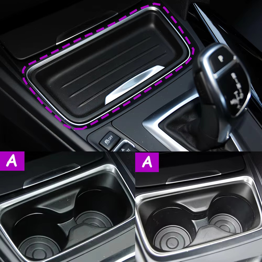 TNAI Becherhalter Abdeckung für BMW F30 F31 F34 F35 F80 F32 F33 F36 F82 in Schwarz - Bild 6