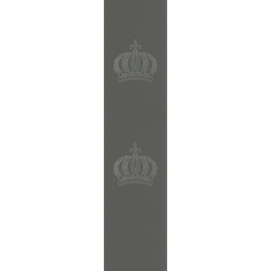 Marburg Vliestapete Ornamental Kronen in Schwarz, geometrisches Design, B: 0,70 m x L: 3,3 m - Bild 2