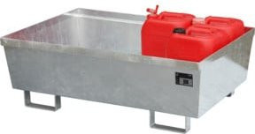 Auffangwanne Bauer Südlohn AO-2 aus Stahl, silber, B/T/H: 120 x 80 x 41,5 cm - Bild 1
