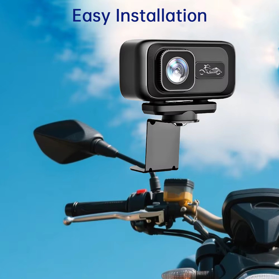 MOCENDO 2K Motorrad-Dashcam CSMT100 in Schwarz mit WLAN-App, IP65 wasserdicht, 140 Grad Weitwinkel und 128GB Speicher - Bild 4