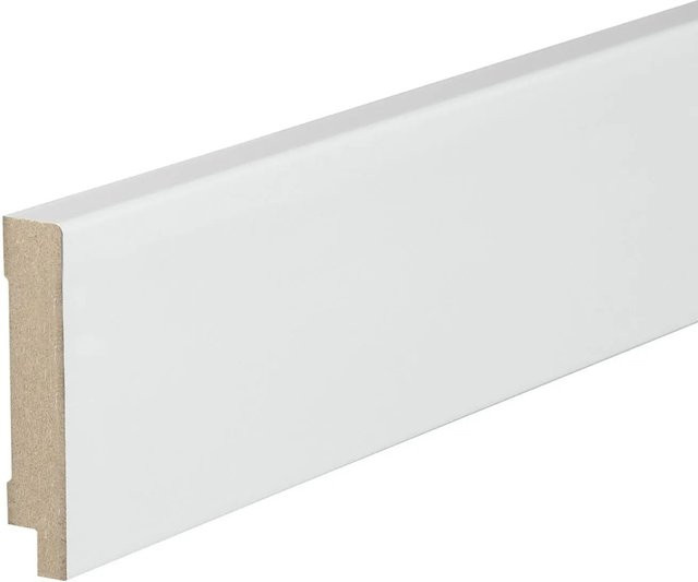Kosche Sockelleiste Topline aus MDF in Weiß-Grundiert, B/H/T: 250 x 100 x 1,6 cm - Bild 1