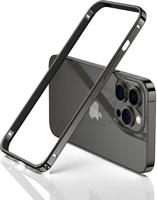Schutzhülle aus leichter Aluminium-Legierung für Apple iPhone 12 bis 17 Pro Max in Schwarz - Bild 1