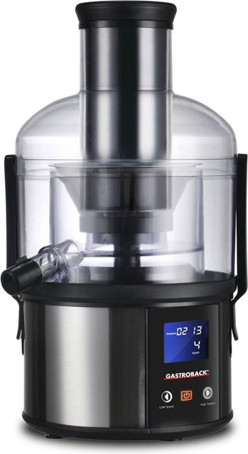 Gastroback Easy Juicer Fun Entsafter in Schwarz und Edelstahl - Bild 1