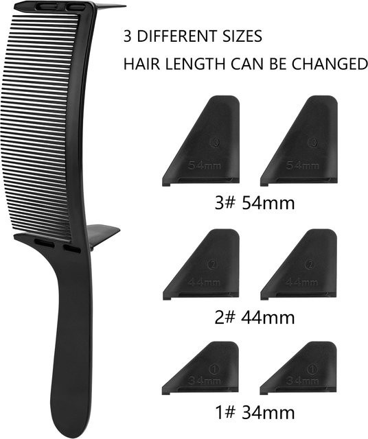 WANGDA PROFESSIONAL Kamm Set, Herren, Gebogen, Einstellbar - Bild 1