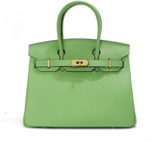 YYFS Tasche Rindsleder, Damen, grün, 20cm - Bild 1