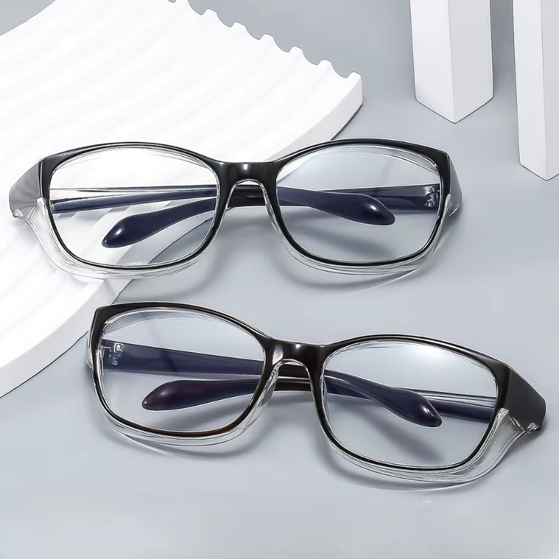 3er-Set Arbeitsschutzbrille transparent gegen Spritzer, Wind und Staub mit optischem Rahmen - Bild 3