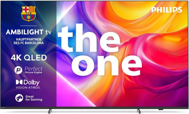 Philips 85PUS9000/12 The One QLED Ambilight Smart TV, 215 cm (85 Zoll), 4K Ultra HD, Grau/Schwarz - Bild 1