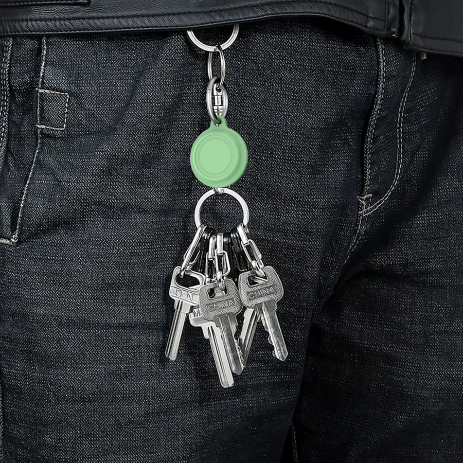 Motorola Moto Tag Smart Tracker Schutzhülle aus weichem Silikon, wasserdichte Hülle in Schwarz - Bild 4