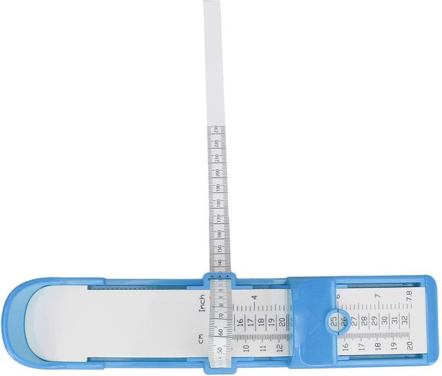 GoolRC Kinderfußmessgerät in Blau mit 20 cm Messbereich für hochpräzise Schuhmaße - Bild 1