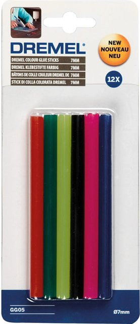 Dremel Farb-Klebestifte für Heißklebepistolen, Mehrfarbig, 7 mm - Bild 1