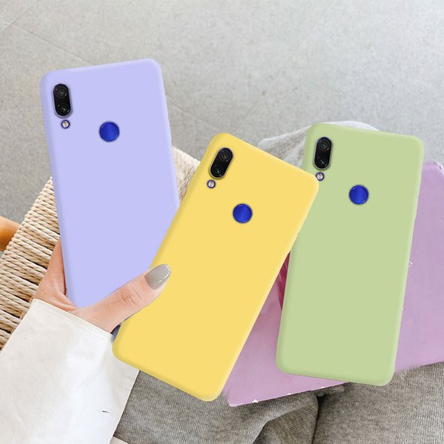 Xiaomi Redmi Note 7 Pro Note 7S Note 7 Silikon Schutzhülle in Matt, Gelb/Mehrfarbig - Bild 1