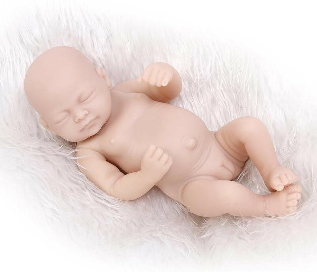 DewBloom Reborn Babypuppe, handgefertigt, Silikon - Bild 1