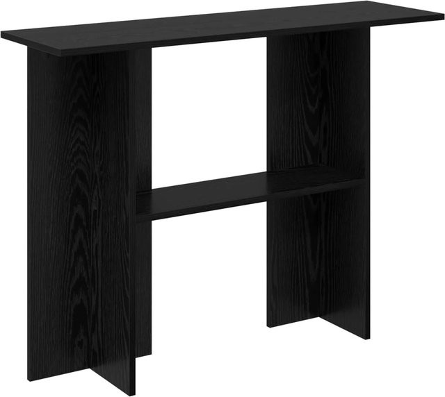 vidaXL Konsolentisch in Schwarzer Eiche, moderner Beistelltisch aus Holzwerkstoff, B/T/H: 100 x 30 x 75 cm - Bild 1