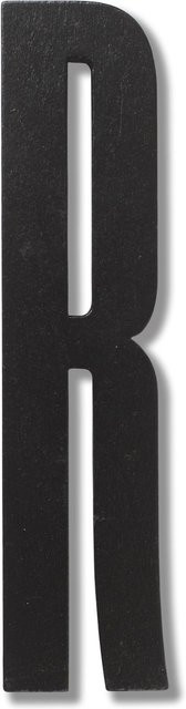 Design Letters Hölzerner Buchstabe in Schwarz im skandinavischen Stil für die Wandgestaltung - Bild 1