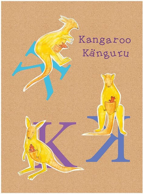 Komar Wandbild ABC Animal K, Fotoposter für Kinder, Multicolor, Breite: 40 cm, Höhe: 50 cm - Bild 1