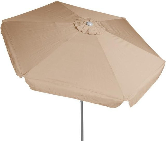 Merxx Sonnenschirm aus Polyester in Beige mit Durchmesser: 180 cm - Bild 1