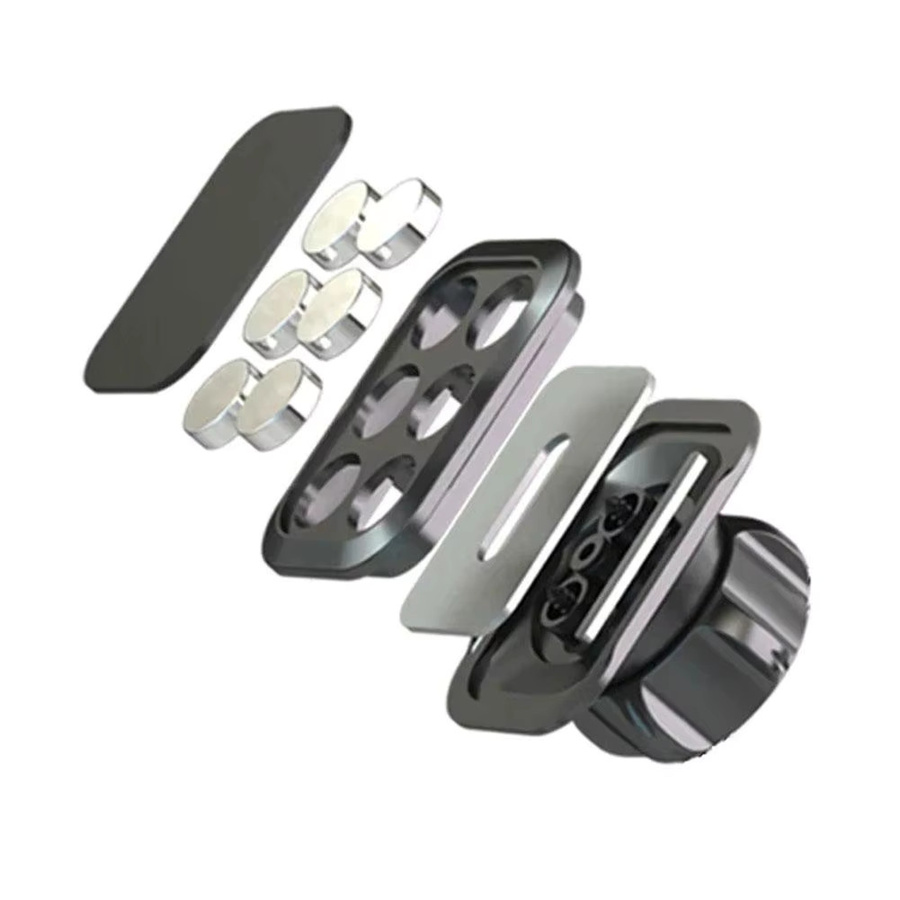 Magnetische Auto-Handyhalterung mit 17mm Kugelkopf in Schwarz - Bild 3
