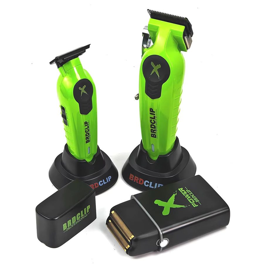 BRDCLIP Haarschneidemaschine Kit Herren, Green - Bild 6