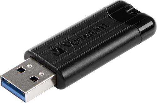 Verbatim Pin Stripe USB-Stick 64GB Schwarz USB 3.0 - Bild 1