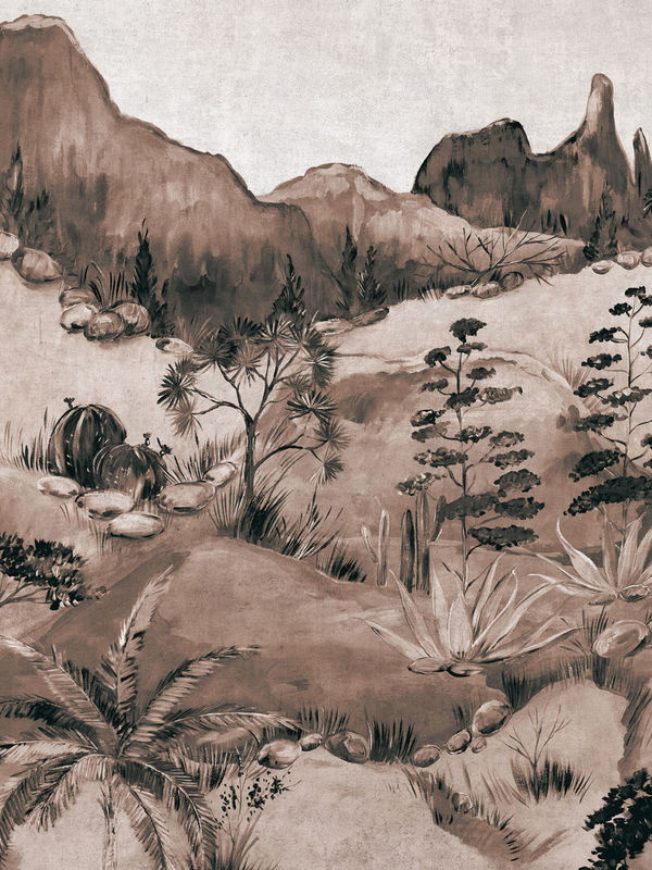 Eijffinger Tapete Savanna Sepia in Braun im Retro-Stil aus Vlies - Bild 2