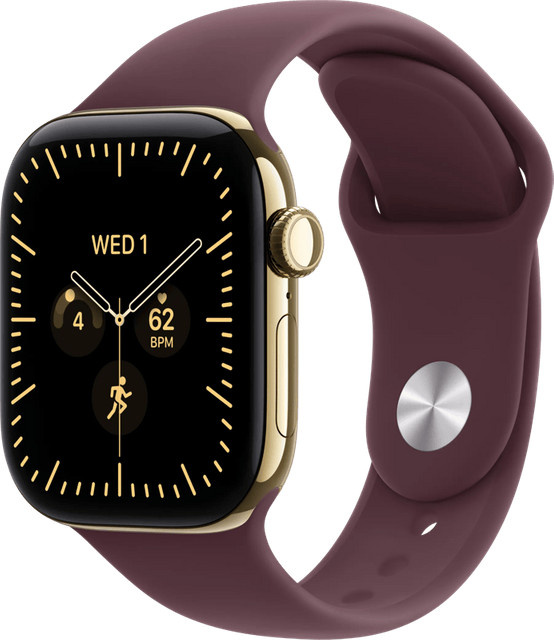 Apple Smartwatch Series 12 Cellular, Gold, 42 mm, Silikon, Unisex - Bild 1