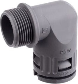 flexa Schnellverschraubung RQW1-M gewinkelt IP65 AD13,0/M16 grau - Bild 1