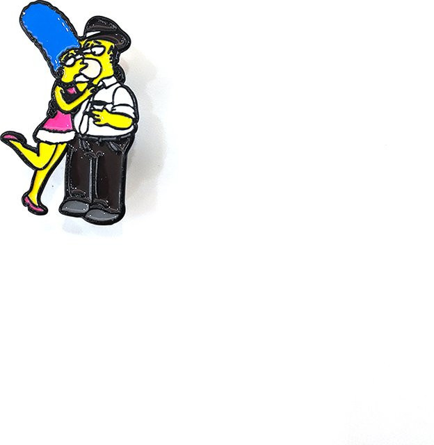The Simpsons Revers-Brosche, Emaille, Bunt, Unisex - Bild 1