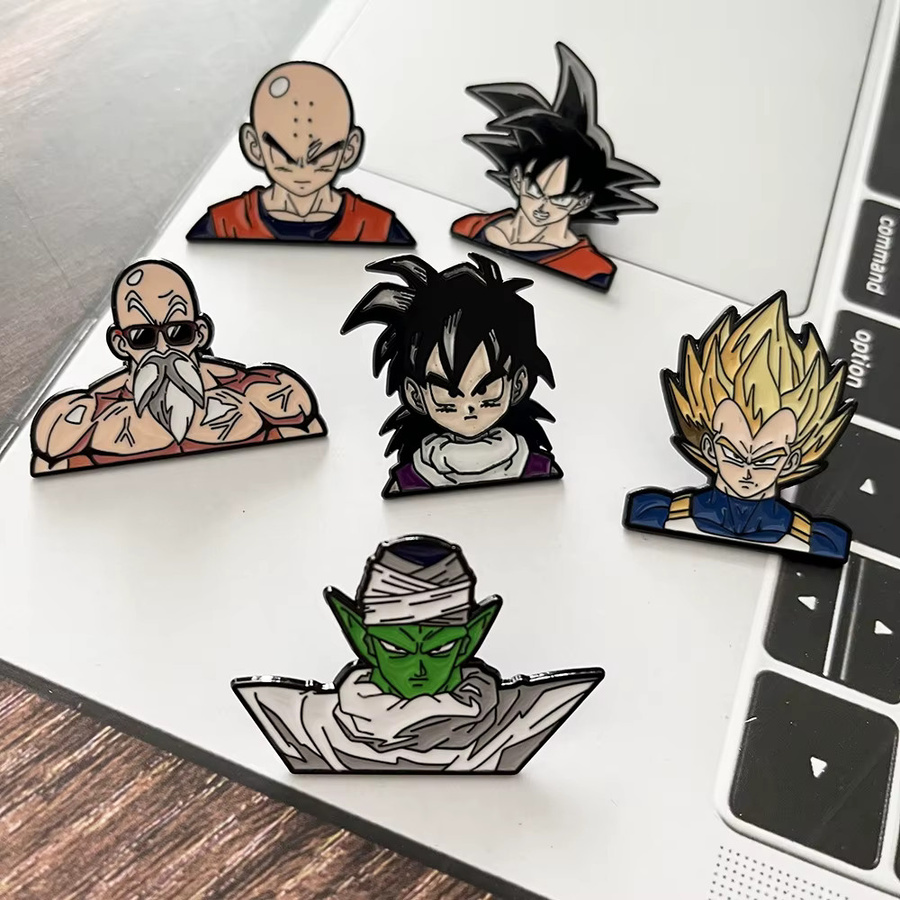 Bandai Broschen-Set, Dragon Ball Goku, Metall, Bunt, 6-teilig - Bild 4