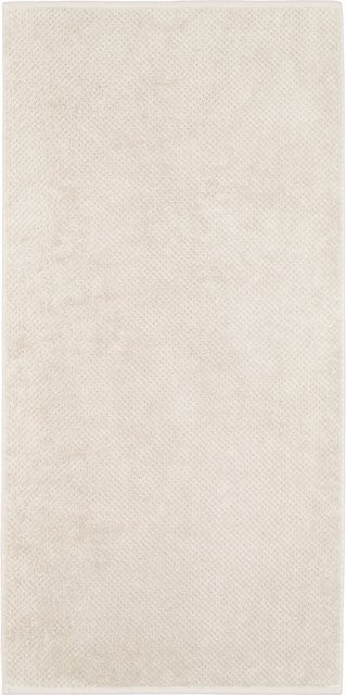 Cawo Duschtuch PURE Uni in Weiß und Beige aus Baumwolle, B/H: 80 x 150 cm - Bild 1