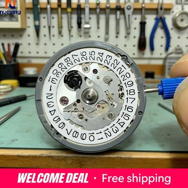 NUOYING Armbanduhr Automatik, Edelstahl, Silber, Herren, Tag-Datum - Bild 1