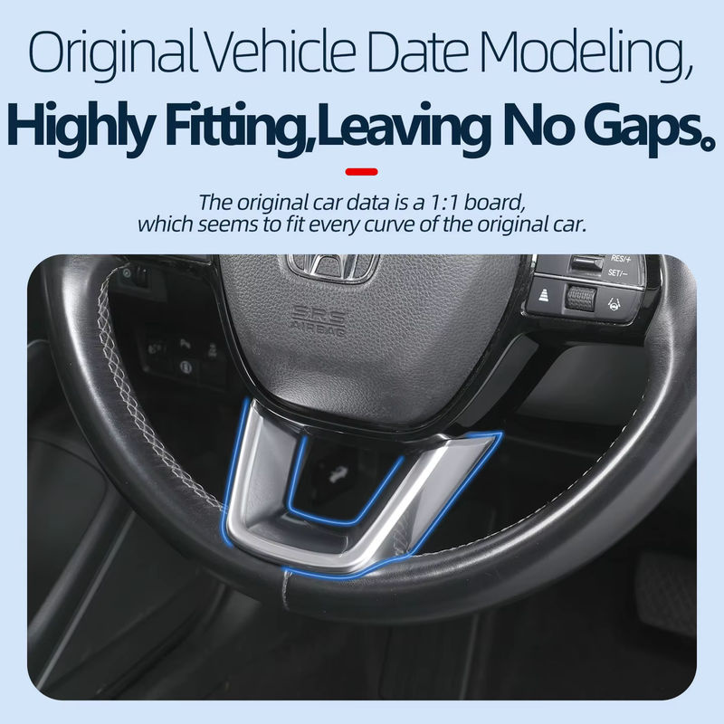 Lenkrad-Dekorationsaufkleber in Silber für Honda Civic 11. Generation, Accord, CR-V, ZR-V und HR-V - Bild 3