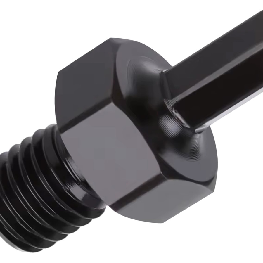 Layzen Bit-Halter Schwarz mit M14-Gewinde auf 3/8-Sechskant-SDS-Plus-Schaft für Diamant-Kernbits und Lochsägen, geeignet für Bohrmaschinen und Hammerbohrmaschinen - Bild 3