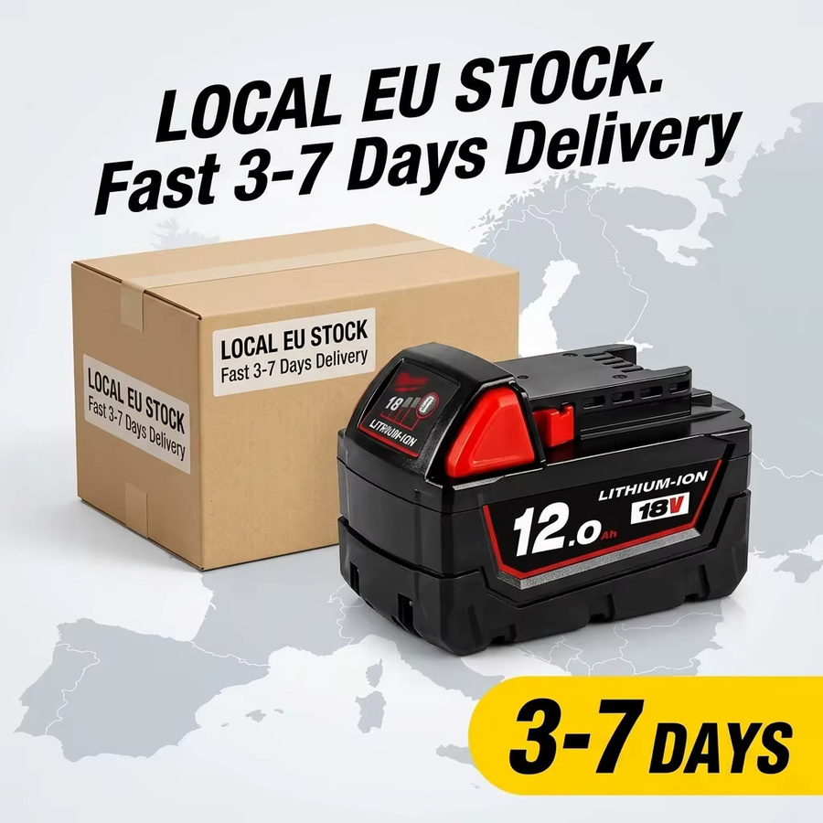 Ddadache Ersatz-Lithium-Ionen-Akku 18V 12000mAh kompatibel mit Milwaukee M18 Akku-Werkzeugen Modell 48-11-1890 und 48-11-1850 - Bild 5