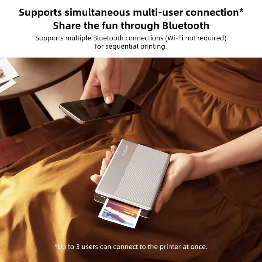 Xiaomi Tragbarer Fotodrucker 1S Bluetooth 5.2 Thermodrucker mit AR-Funktion in Weiß - Bild 6