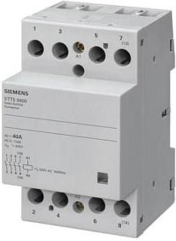 Siemens Installationsschütz 5TT5853-2 mit 4 Öffnern 63A in Grau - Bild 1